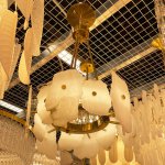 Люстра Cloyd KNOSS C1 / D45 см - алебастр - латунь (арт.10918)