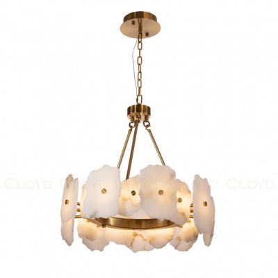 Люстра Cloyd KNOSS C1 / D60 см - алебастр - латунь (арт.10919) Люстра Cloyd KNOSS C1 / D60 см - алебастр - латунь (арт.10919)