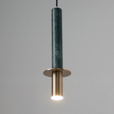 Подвесной светильник Cloyd CLARNET P1 / выс. 36 см - зелен.мрамор (арт.10932)
