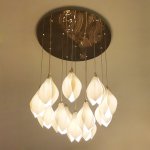 Люстра Cloyd MANGRA-A C12 / D53 см - керамика - золото (арт.10956)