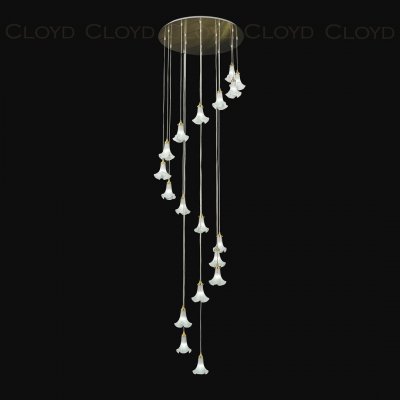 Люстра Cloyd SHANGRILA C18 / D82 см - латунь (арт.10960)