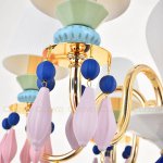 Люстра Cloyd LOTTIE-A C6 / D56 см- цветная керамика (арт.11043)