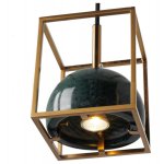 Подвесной светильник Cloyd TESSER P1 / латунь - зелен.мрамор (арт.11051)
