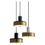 Подвесной светильник Cloyd ARTUS P1 / латунь - зелен.мрамор (арт.11056)