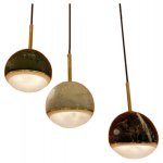 Подвесной светильник Cloyd LUNAR P1 / латунь - черн.мрамор (арт.11057)