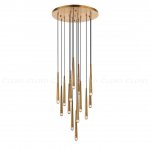 Подвесной светильник Cloyd MILVUS-B P14 / D55 см - латунь (арт.11112)