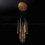 Подвесной светильник Cloyd MILVUS-B P14 / D55 см - латунь (арт.11112)