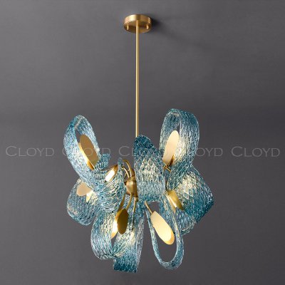 Люстра Cloyd GROTESK C12 / D68 см - латунь (арт.11117)