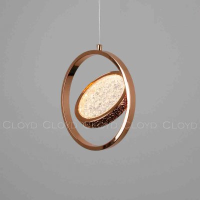 Подвесной светильник Cloyd RINGONE-B P1 / D24 см - золото (арт.11154)