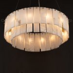 Люстра Cloyd HERCULANUM-A C8 / D60 см - алебастр - латунь (арт.11155)