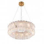 Люстра Cloyd HERCULANUM-A C8 / D60 см - алебастр - латунь (арт.11155)