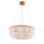 Люстра Cloyd HERCULANUM-A C8 / D60 см - алебастр - латунь (арт.11155)