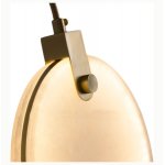 Подвесной светильник Cloyd BOSFOR P1 / D25 см - алебастр - латунь (арт.11164)