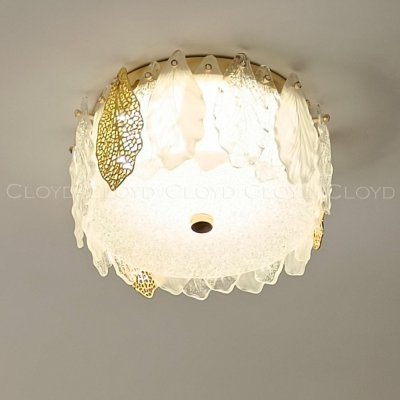 Потолочный светильник Cloyd SENEGAL FM1 / D38 см - с золот. листьями (арт.11174)