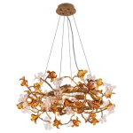 Люстра Cloyd GUATEMALA C14 / D60 см - латунь (арт.11215)