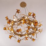 Люстра Cloyd GUATEMALA C14 / D60 см - латунь (арт.11215)