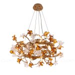 Люстра Cloyd GUATEMALA C14 / D60 см - латунь (арт.11215)