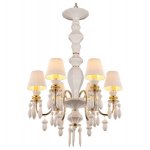 Люстра Cloyd LOTTIE-C C6 / D54 см- белая керамика (арт.11218)