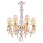 Люстра Cloyd LOTTIE-C C8 / D62 см- белая керамика (арт.11219)