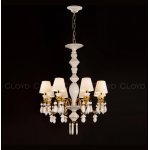 Люстра Cloyd LOTTIE-C C8 / D62 см- белая керамика (арт.11219)