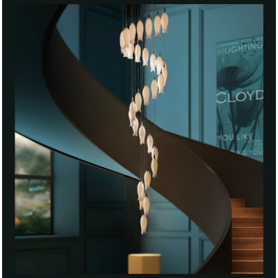 Люстра Cloyd ARGANA C31 / выс. 270 см - керамика - E14 - белый (арт.11239)