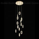 Люстра Cloyd 1529 C13 / выс. 280 см - золото (арт.11247)