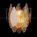 Бра Cloyd SENEGAL W3 / выс. 33 см - с золот. листьями - золото (арт.20110)