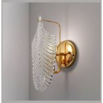 Бра Cloyd BONGA-A W1 / выс. 29 см - золото - бесцвет. стекло (арт.20182)