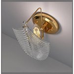 Бра Cloyd BONGA-A W1 / выс. 29 см - золото - бесцвет. стекло (арт.20182)