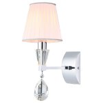 Бра Cloyd ARTORIA W1 / бел. абажур - выс. 28 см - хром (арт.20220)