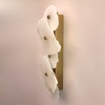 Бра Cloyd KNOSS W1 / выс. 51 см - алебастр - латунь (арт.20270)