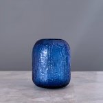 Ваза Cloyd KOWO Vase / выс. 17 см - синее стекло (арт.50019)