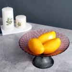 Ваза Cloyd MESO Vase / D25 см - фиолет. стекло (арт.50026)