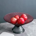 Ваза Cloyd MESO Vase / D35 см - фиолет. стекло (арт.50027)