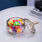 Шкатулка Cloyd POME Box / выс. 11 см - янтар. стекло (арт.50051)