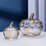 Шкатулка Cloyd POME Box / выс. 11 см - янтар. стекло (арт.50051)