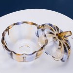 Шкатулка Cloyd POME Box / выс. 17 см - янтар. стекло (арт.50052)