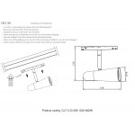 Светильник трековый магнитный Crystal Lux CLT 0.33 006 12W BL-CH 4000K (1409/313)