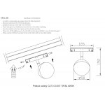 Светильник трековый магнитный Crystal Lux CLT 0.33 007 7W BL 4000K (1409/315)