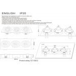 Светильник встраиваемый Crystal Lux CLT 002C3 WH (1400/238)