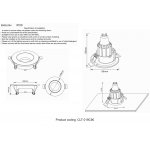 Светильник встроенный Crystal Lux CLT 019C90 WH (1400/141)