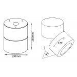 Светильник потолочный Crystal Lux CLT 412C WH (1400/157)