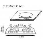 Светильник встроенный Crystal Lux CLT 524C150 WH (1400/184)