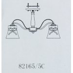 Люстра с абажурами и бантами Colosseo 82165/5C