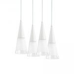Подвесной светильник Ideal Lux CONO SP4 BIANCO