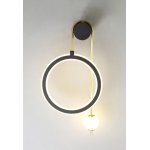 Светильник Crystal Lux CORIDA AP LED BLACK/GOLD