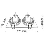 Светильник встраиваемый Maytoni DL024-2-02B черный