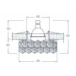 Donolux DL062.02.1/9 crystal/rose