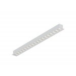 Donolux Led св-к встраиваемый, 18W, 494х48мм, H36мм, 1461Lm, 34°, 3000К, IP20, корпус белый, белые модули, блок питания AC/DC 24V в комплекте