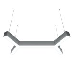 Donolux подвесной светодиодный светильник, 57,6 Ватт, 3960Lm, 4000К, IP20, 490х835мм, H73мм, Алюминий